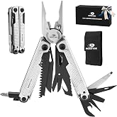 MOSSY OAK 20-in-1 Multitool Pliers with Window Breaker, Stainless Steel | Includes sheath for easy carry, ideal for camping, hiking, survival, emergencies, and EDC use