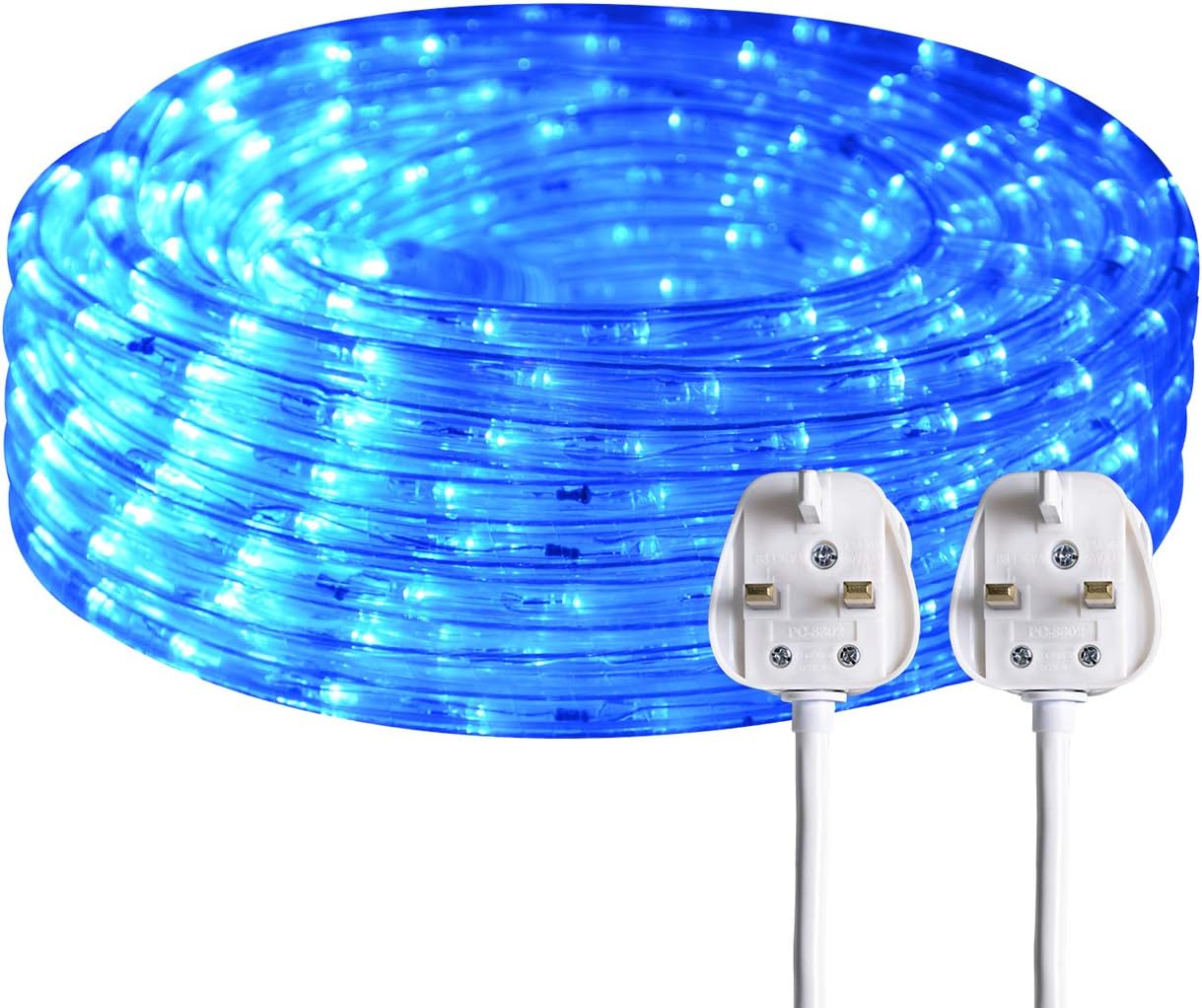540 Led Rope Light Mains Powered,15m Blue Indoor Connectable Cuttable
