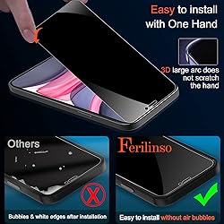 Ferilinso 4 Pack Privacy Screen Protector for