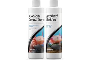 Axolotl Care Kit- Axolotl Conditioner 250ml & Buffer 250ml Including Trinity Treats Microfiber Cleaning Cloth, Axolotl Care Kit for Tank Supplies & Accessories for Healthy Water in Aquarium or Tank