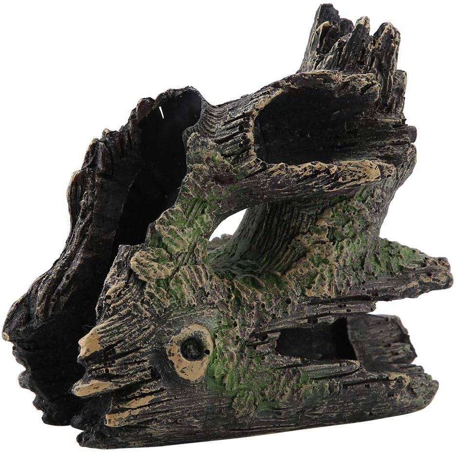 Garosa Aquarium Driftwood Artificial Resin Tree Trunk Breeding Play House Tree Roots Hollow Tree Hole for Fish Tank Ornaments (ST-004C) - Image 4