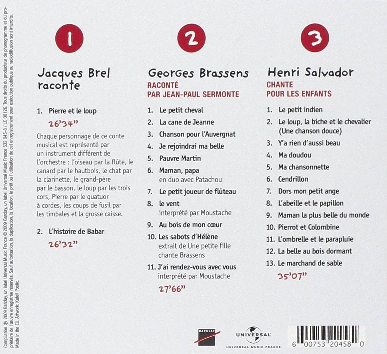 Coffret 3 Cd Histoires Et Chansons Amazoncom Music