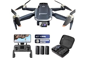 Super Enduring Brushless Motor Drone with 84 Mins Super Long Flight Time, Drone with 4K HD Camera for Beginners, CHUBORY A77 WiFi FPV Quadcopter, Follow Me, Auto Hover, Carrying Case, 3 Batteries