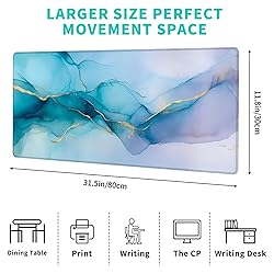 ainori Abstract Watercolor Marble Gaming Mouse Pad