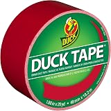 Duck Tape Solid Colours Red 48mm x 18.2m Self-Adhesive Craft Tape
