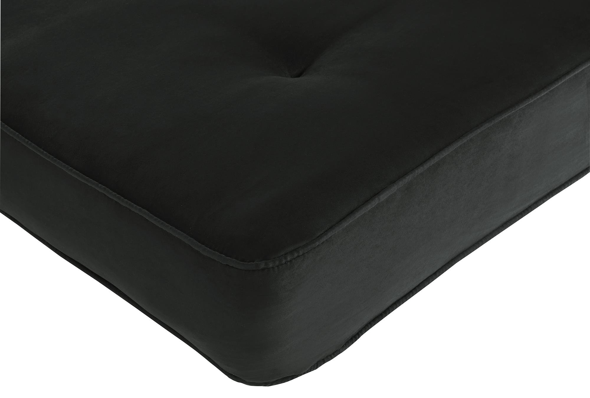 DHP 8Inch Independently Encased Coil Futon Mattress, Full Size, Black