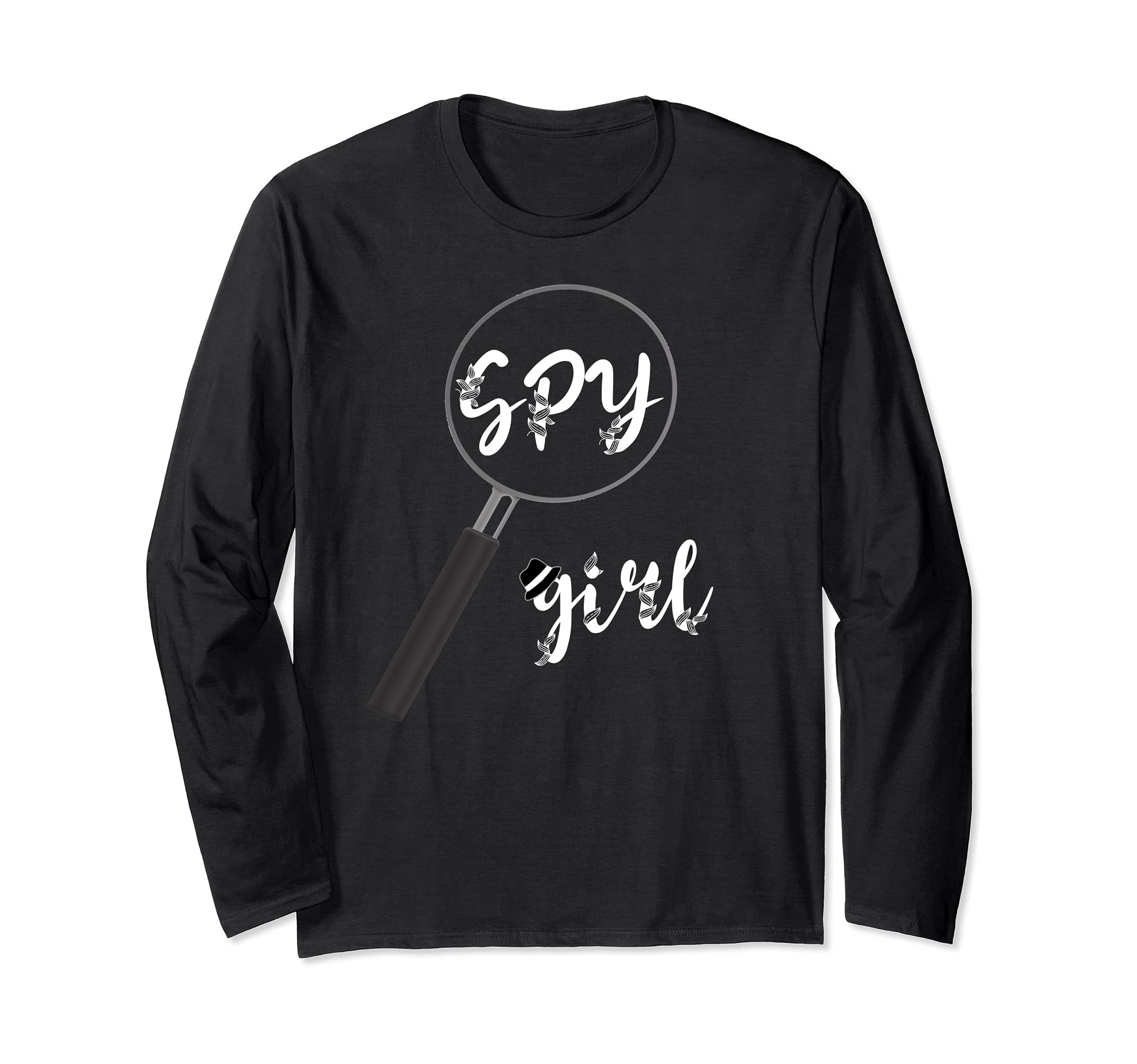 Spy Girl Espionage True Crime Private Spying Detective Long Sleeve T-Shirt