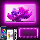 Tyute TV LED Lights 4M Backlight RGB 16M Colors APP Remote Music Sync 40-65 Inch