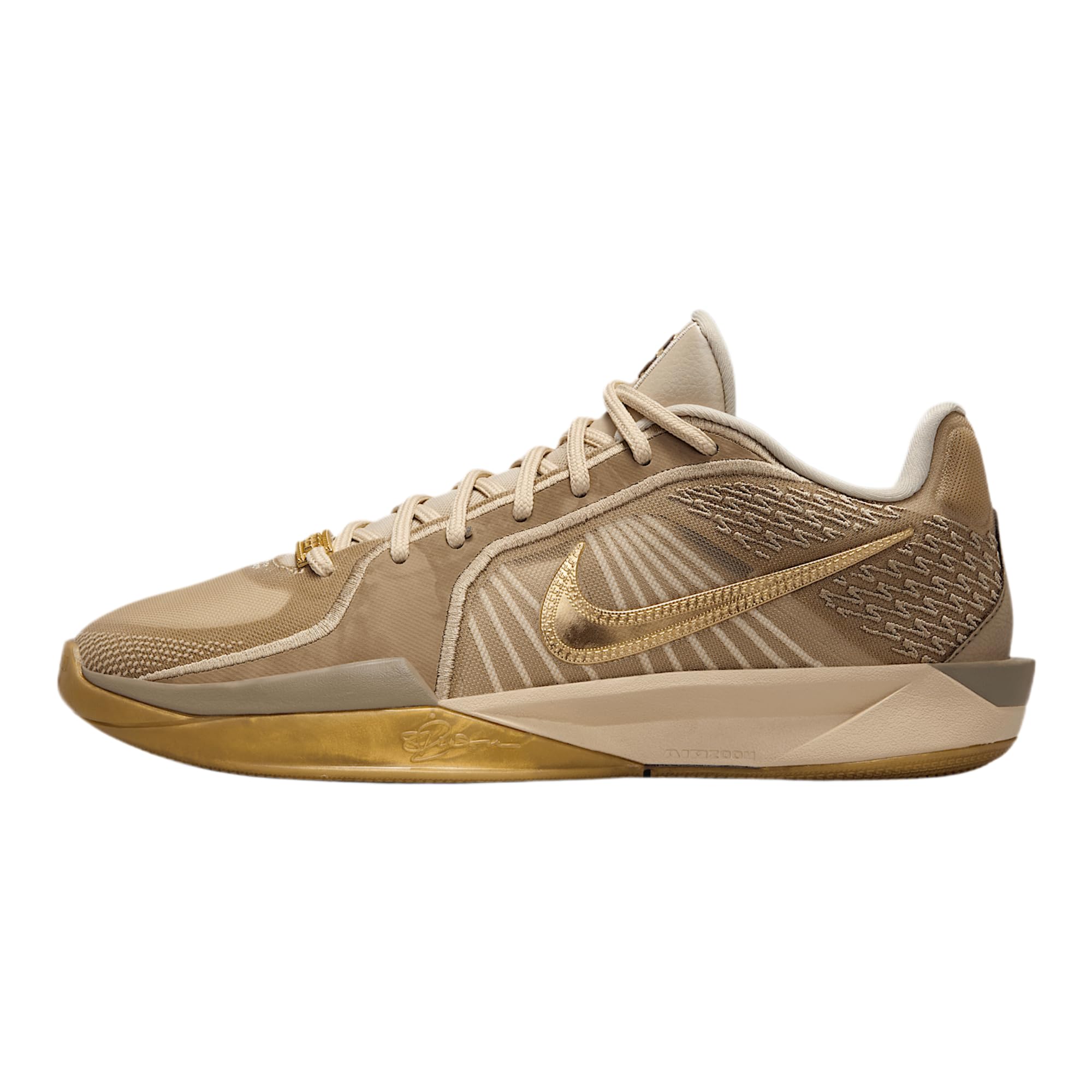 Photo 1 of ***(HEAVILY USED/ MINOR DAMAGE)***Sabrina 2 "Stronger Than Gold Basketball Shoes (HF1799-200, Rattan/Khaki/Sail/Metallic Gold) Size 10.5