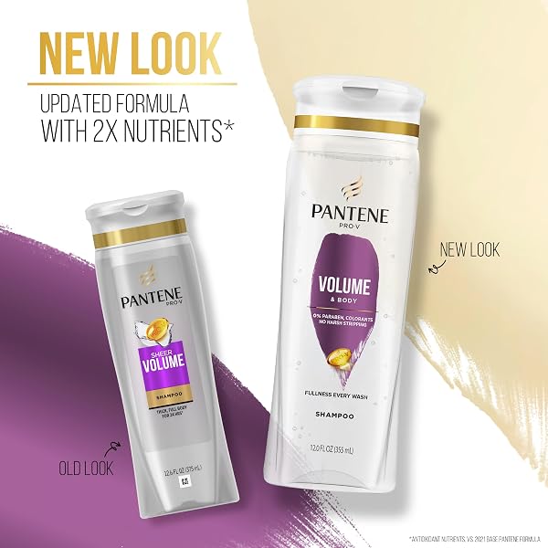 PANTENE PRO-V VOLUME & BODY SHAMPOO, 12.0OZ