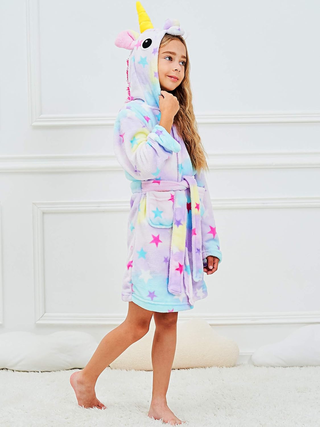 Satinior Ensemble De Peignoir A Capuche De Licorne Doux Robe De Chambre Vetements De Nuit Pour Filles Poupees Fille Vetements De Nuit Et Peignoirs Agri Khoramdareh Ir