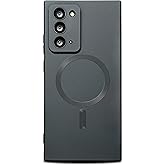 phylla for Samsung Galaxy Note 20 Phone case [Compatible with MagSafe] [Full Camera Protection Slim] Luxury Magnetic Solid Color Cover Soft Silicone Bumper for Note 20 5g 6.7" 2020 (Black)