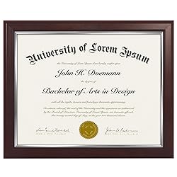 Americanflat Ornate 8.5x11 Diploma Frame in