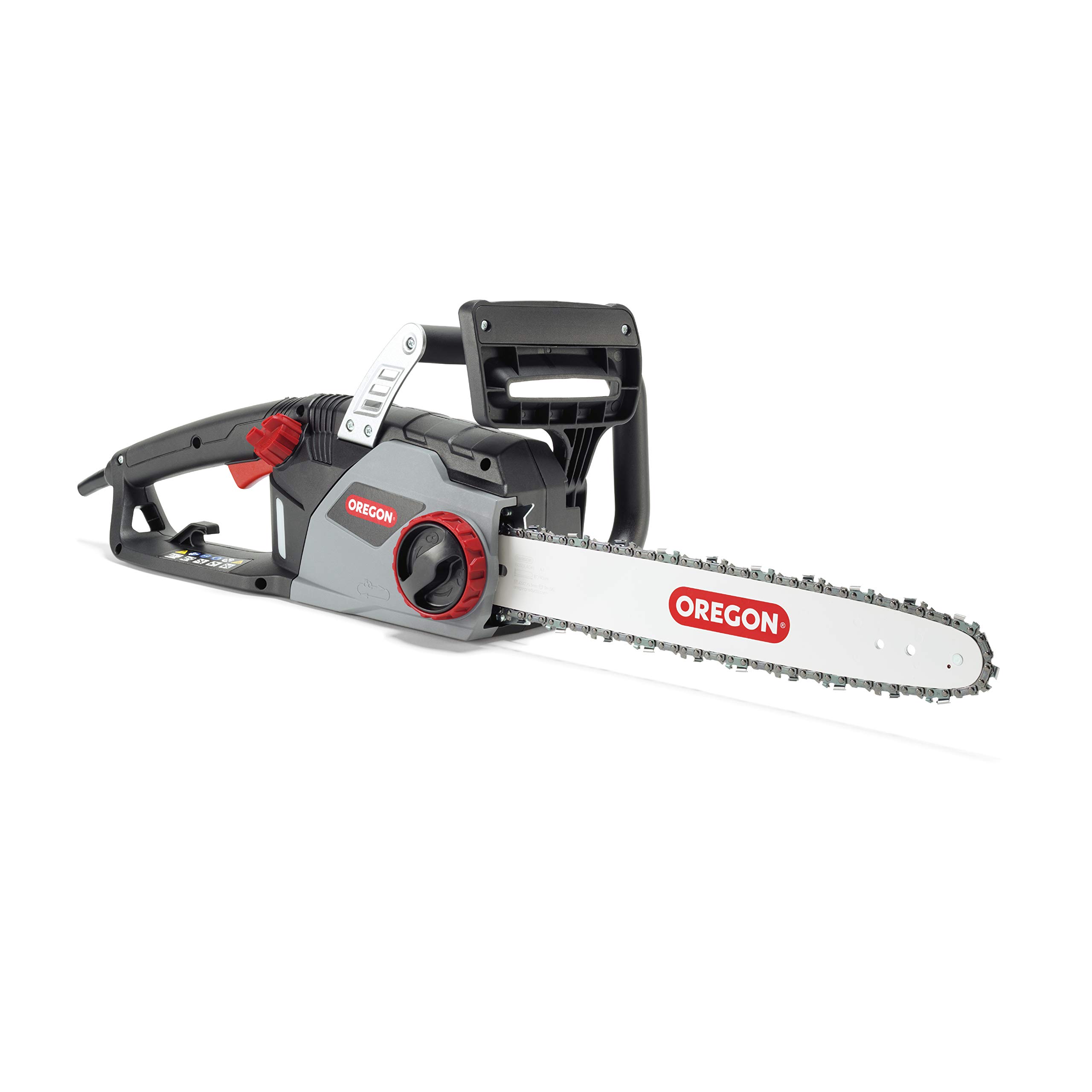 Oregon 2400W Powerful Corded Electric Chainsaw with 16-Inch (40cm) Guide Bar & ControlCut Saw Chain, Lightweight, Quiet & Low Kickback Chainsaw, with Automatic Oiler, 3-Year Warranty (CS1400)
