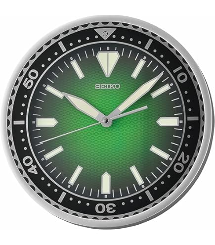 Amazon.com: Seiko QXA822SLH Chronograph Style Wall Clock, Silver