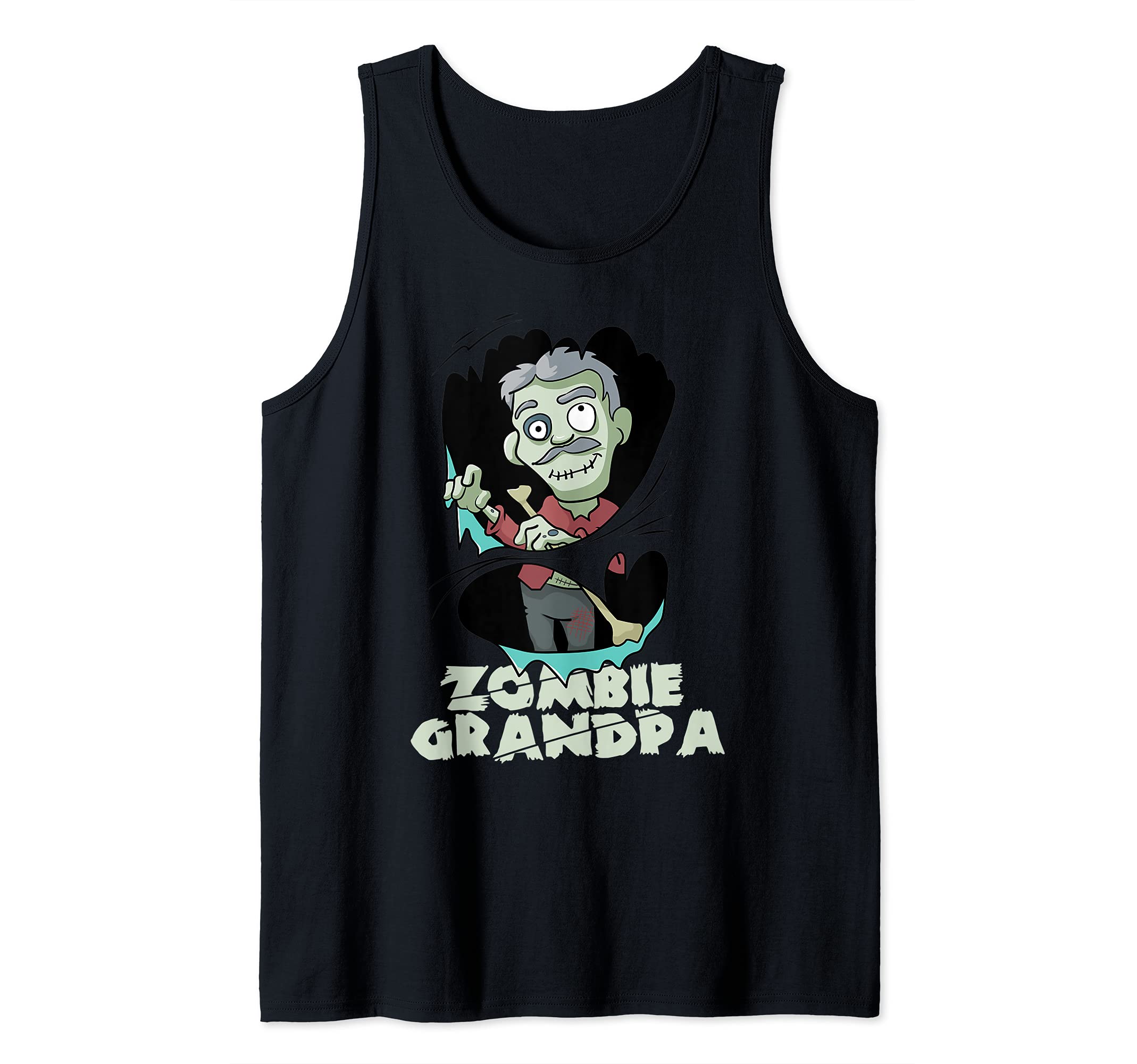 Zombie Grandpa Family Halloween Costume Tee Tank Top