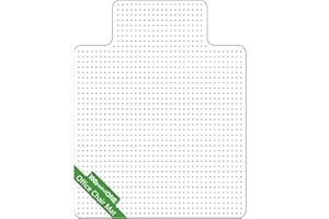 100POINTONE Office Chair Mat for Carpet - Clear Thick Desk Chair Mat for Carpet Plastic Floor Mats for Rolling Work and Gaming Chairs with Studs for Low Pile, Flat and No Carpeted Floors