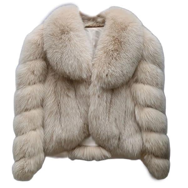ジャケット・アウター Convertible Faux Fur Tippet Coat Annsirgra Women's Genuine Fox Fur Coat Warm Winter Long Sleeve
