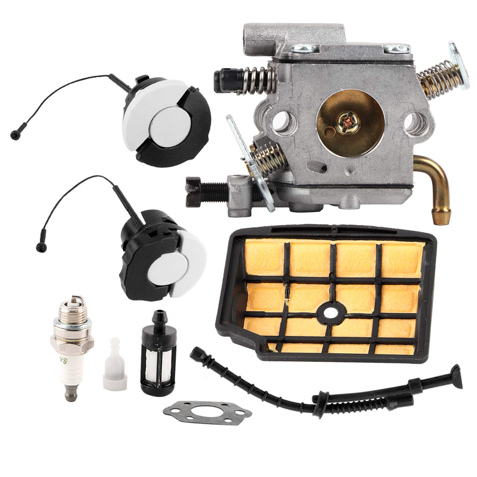 MS200T Carburettor Replacement 11291200653 Carburettor Carb Kit Fits MS200/MS200T