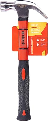 Amtech Claw Hammer 8oz Fibreglass Shaft Shock Absorbing Handle view 4