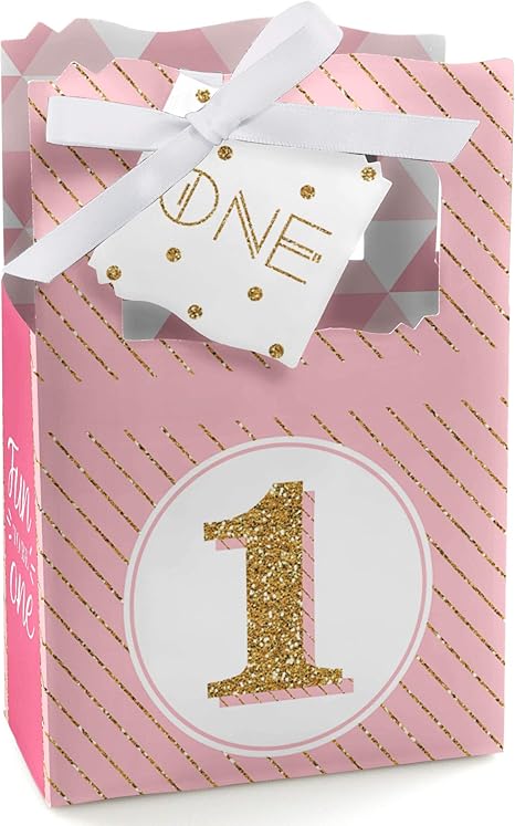 1st birthday favor boxes