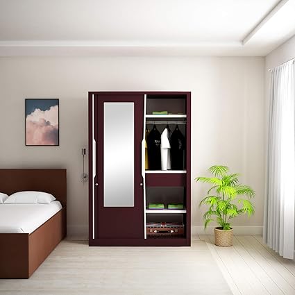 Godrej Interio Slide N Store Pro 2 Door Wardrobe With Mirror
