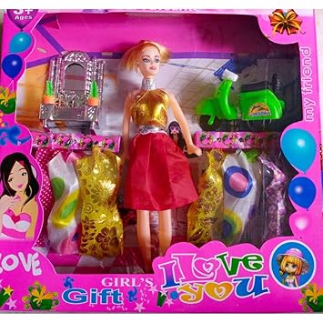 Buy Sge Baby Girl Doll Set With Sound Ringtone L Dresses Fashion Accessories 1 Doll 1 Mirror 1 Scotter 6 Dress Poshak In Different Colours Baby Kids Toy Doll For 3 Year Old And Up Online At sge baby girl doll set with sound ringtone l dresses fashion accessories 1 doll 1 mirror 1 scotter 6 dress poshak in different colours baby kids