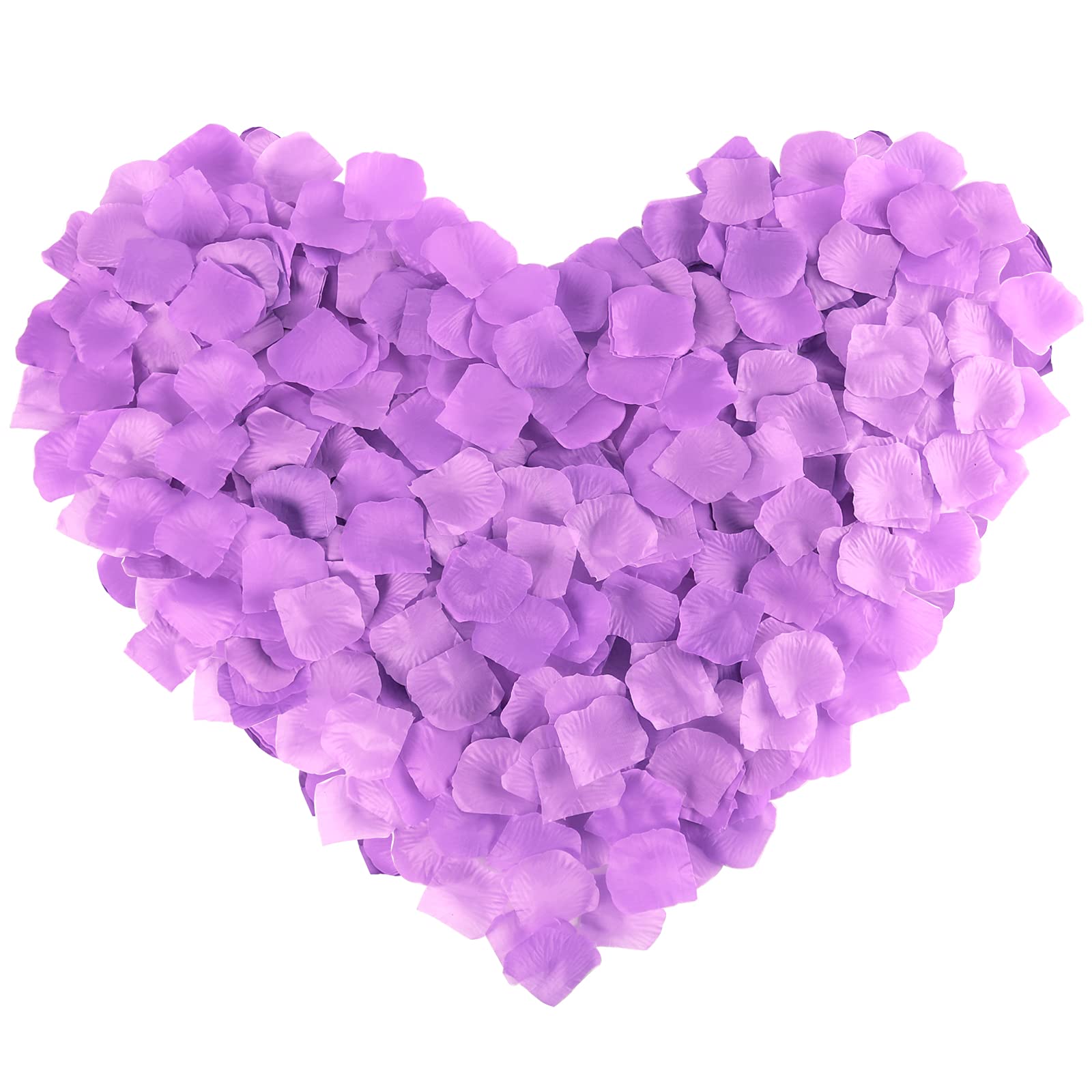 Neo LOONS 1000 Pcs Artificial Silk Rose Petals Decoration Wedding Party Color Light Lavender