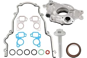 WATERWICH Compatible with M295HV High Volume Oil Pump Kit 4.8L 5.3L 6.0L Silverado Suburban Tahoe GMC Sierra with Gaskets and Balancer Bolt Replacement for 12696357 12586665