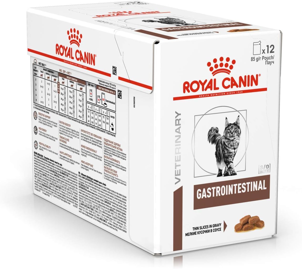 Royal Canin C58398 Diet Feline Gastro Intestinal, caja con 12 sobres de 100 gr Amazon.es