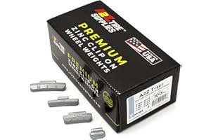 A2Z Tire Supplies T Series Hammer on ZINC Wheel Weights Coated (0.25oz-0.50oz-0.75oz-1.0oz) 25pcs@