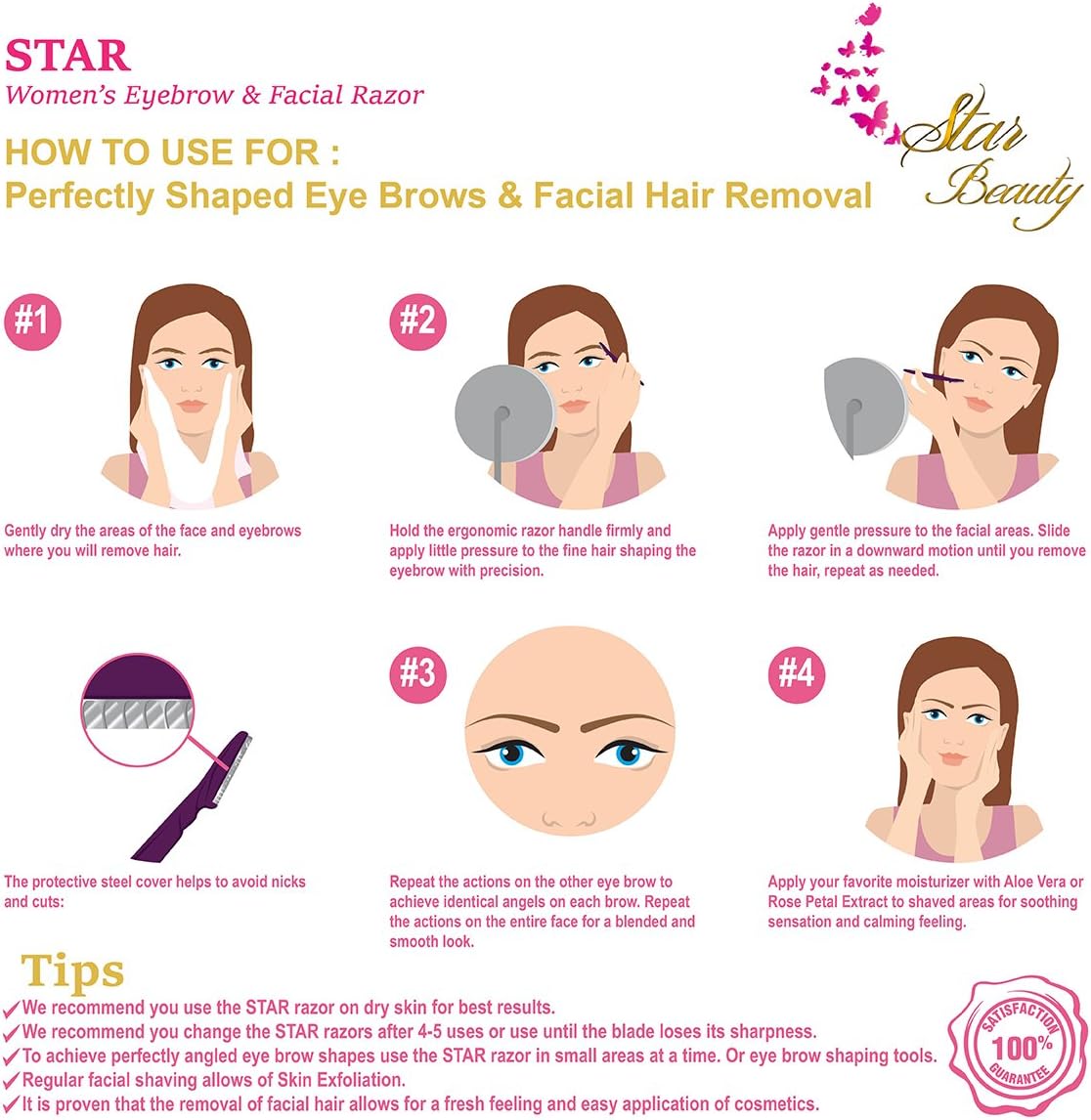 Dermaplaning Womens Eyebrow Razor Shaping Perfect Women S Facial