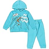 Sesame Street Fleece Pullover Hoodie and Pants Outfit Set Infant to Toddler Sizes (12 Months - 5T)