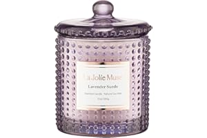 LA JOLÍE MUSE LA Jolie Muse Lavender Candle, Mothers Day Candles for Women, Lavender Suede Aromatherapy Candle, Scented Candle Gift, Candles for Home Scented, 75 Hours Long Burning, 10 oz