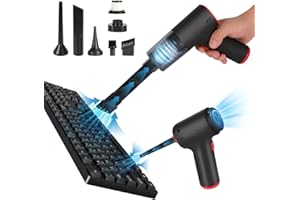 TOBTOS Computer Vacuum Cleaner, Blower and Vacuum 3-in-1, Rechargeable Electric Air Duster for Car, Computer, Home and Office Dust Cleaning(VC-001)