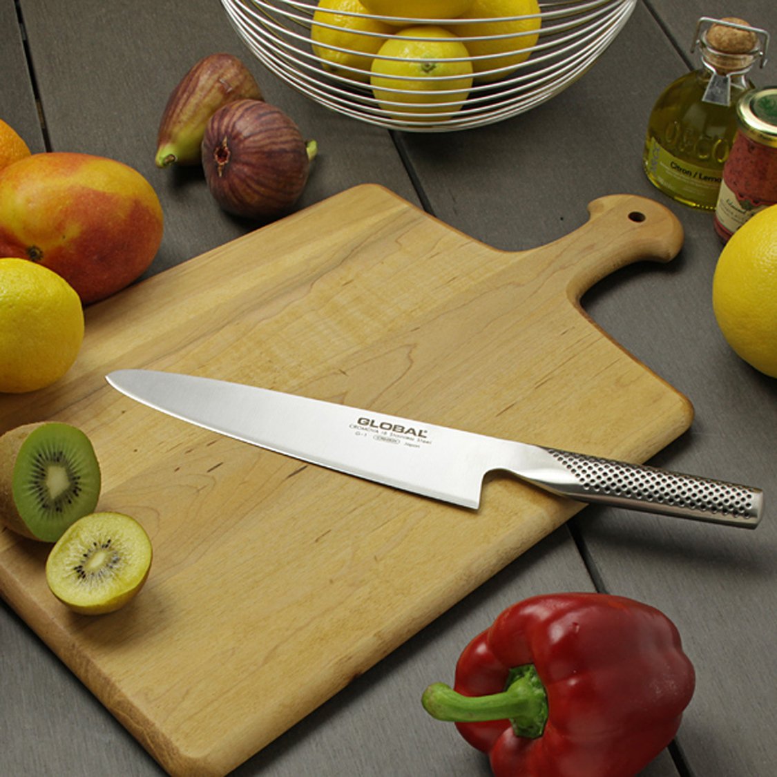 Global G1 CarvingKnives Slicing Knife 8", Stainless on Galleon