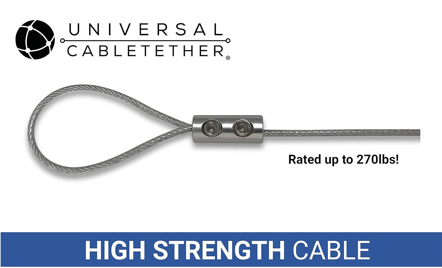 CableTethers TetherClamp (4 Pack) - Reusable, Adjustable, Cable Tether, Mac Adapters, VGA Adapters, Conference Room Equipment - Image 5
