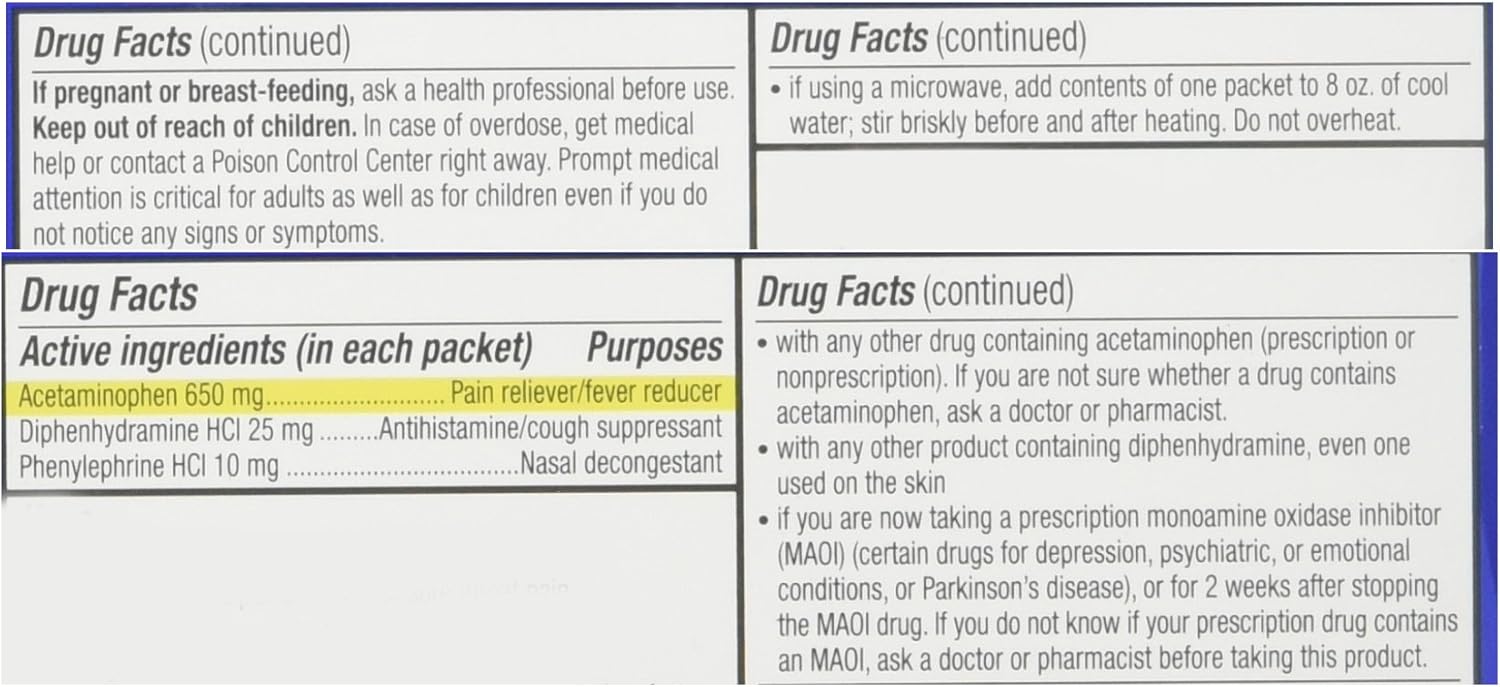 Theraflu Multi-Symptom Severe Cold and Theraflu Nighttime Severe Cold and Cough Hot Liquid Powder Combo Pack 12 count Box: Health & Personal Care
