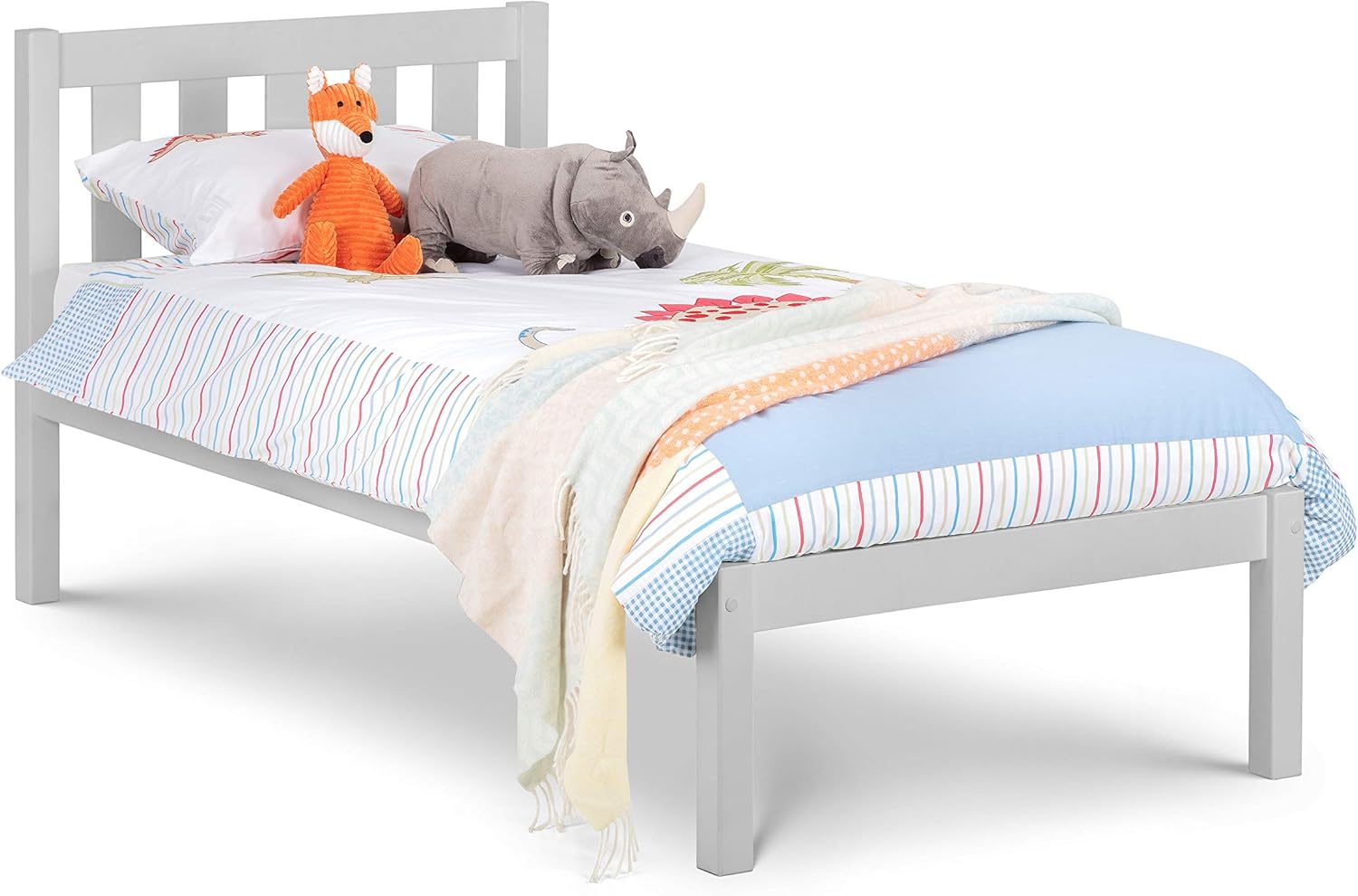 Julian Bowen Luna Bed, Dove Grey, Single BigaMart