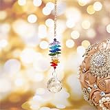 H&D Rainbow Sun Catcher Crystal Ball Prism Pendant for Home Decor view 6