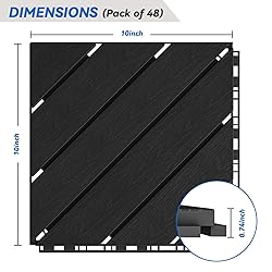 48 Pack Plastic Interlocking Deck