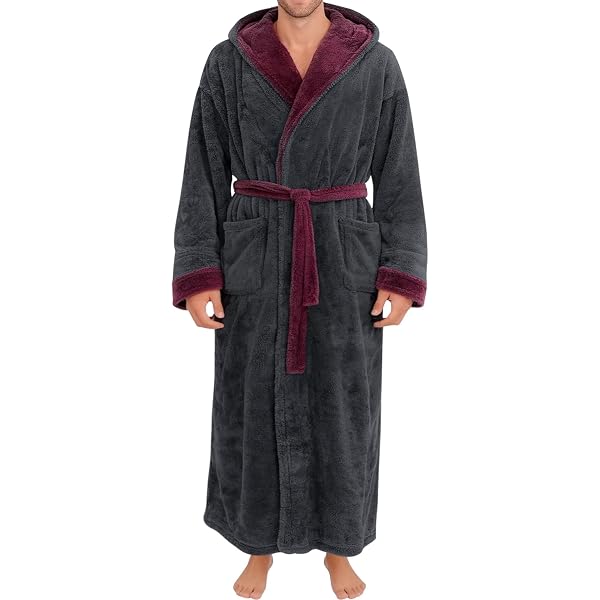 Oksun Womens Hooded Fleece Robe: Full Length Cozy Zipper Bathrobe - Plush  Long Warm Winter Housecoat Nightgown (Gray, Medium) at Amazon Women's  Clothing store