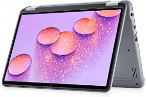 Dell 2027 Portable 11'' IPS Touchscreen Convertible Laptop, Intel Pentium Processor Up to 3.3GHz, 8GB RAM, 128GB SSD, Ultra-Fast 6th Gen WiFi, Windows 11 OS, Dale Gray, Renewed
