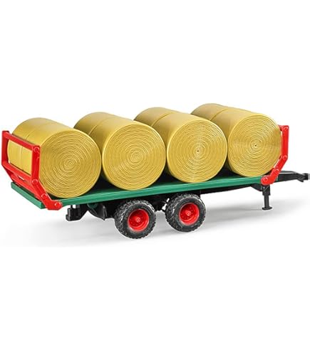 Bruder John Deere 6920 Con Remolque Volquete – Tractor De Juguete Con Dirección Funcional Y Capó Abrible