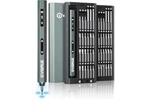 VIGRUE Electric Screwdriver with Display, Mini Cordless Precision Screwdriver Set with 48 Magnetic Bits, Small Electric Screwdriver For Electronics Laptops Glasses Clocks