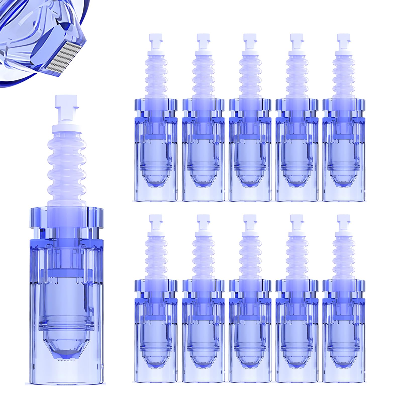 Dr.pen Ultima A6s Nano-S, Replacement Cartridges for Dr.pen Microneedling Pen A6 Model, Authentic Disposable Replacement Cartridges (Nano-Ss, 10Pcs)