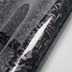 LZLRUN Forged Gloss Carbon Fiber Vinyl Wrap Roll