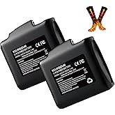 kelingdun 2pcs 5000mAh 7.4V Lithium Polymer Batteries.Rechargeable Li-Polymer Batteries for Heated Gloves, Socks,and Jackets, Ideal for Skiing,Fishing,and Winter Sports. Female DC Jack Compatibility.