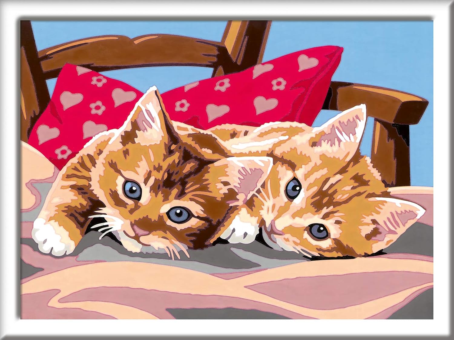 Ravensburger CreArt Two Cuddly Cats Paint by Numbers Kits for Children & Adults Ages 9 Years Up - Kids Craft Set - Image 3