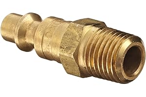 Dixon Valve & Coupling DCP21B Brass Air Chief Industrial Interchange Quick-Connect Air Hose Fitting, Plug, 1/4" Coupling x 1/4" NPT Male
